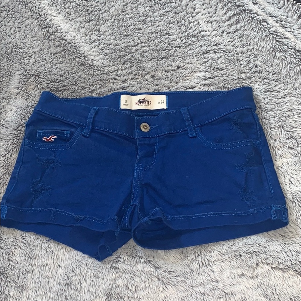 Royal blue Hollister jeans shorts